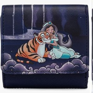Loungefly x Disney Aladdin Agrabah and Jasmine Kisslock Tri-fold Wallet